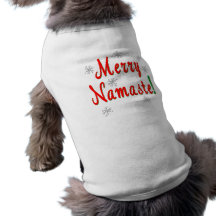 Merry Christmas Namaste Gifts Doggie Tee