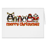 Merry Christmas Penguins Card