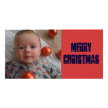 Merry Christmas Photo Greeting Card