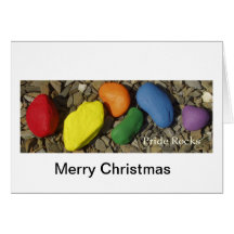 Merry Christmas "Pride Rocks!" card
