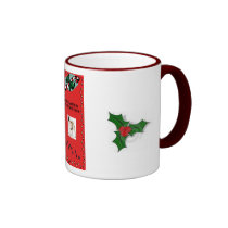 MERRY CHRISTMAS PUG MUG mugs