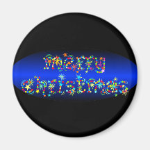 merry christmas refrigerator magnet