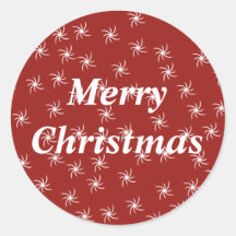 Merry Christmas Round Sticker