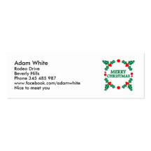 Merry christmas xmas business card templates