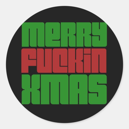 Merry Fuckin XMas Sticker
