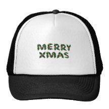 Merry Xmas Holly Mesh Hats