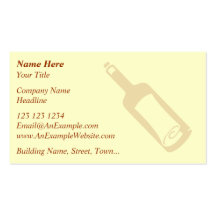 Message in a bottle. business cards