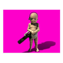 Messed up Kid Postcard