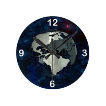 Metal Earth Globe Wallclock
