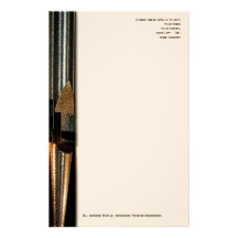Metal organ pipe letterhead customized stationery