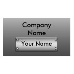 Metal Plate Business Cards