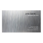 Metallic Brushed Metal Design Vertical Card Business Card