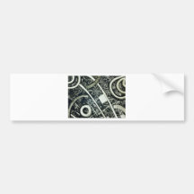 Metallic Hieroglyphic Bumper Stickers