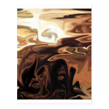 METALLIC NEUTRAL BROWN GLOW POST CARD