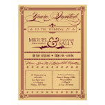 Metallic Purple & Gold DIY Wedding Invite