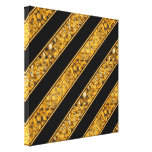 Metallic Snake Stripes Canvas Prints