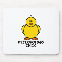 Meteorology Chick Mouse Pads
