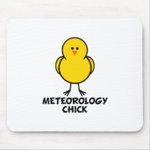 Meteorology Chick Mouse Pads