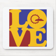 Meteorology Love Mouse Mats