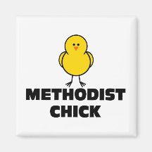 Methodist Chick Refrigerator Magnet