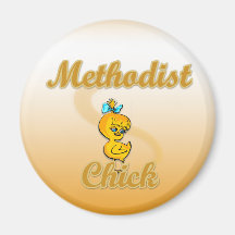 Methodist Chick Refrigerator Magnet