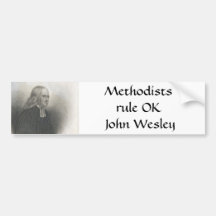 Methodists rule bumper sticker