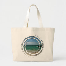 Mexican Beach Vista Canvas Bags