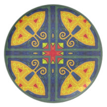 Mexican Geometrics Dinner Plate