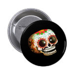 Mexican Sugar Skull Pinback Buttons