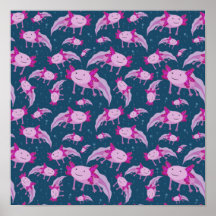 Mexican Walking Fish Pattern Print