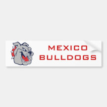 MEXICO BULLDOGS BUMPER STICKERS
