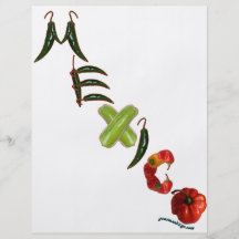 Mexico Chilli Peppers Personalised Flyer