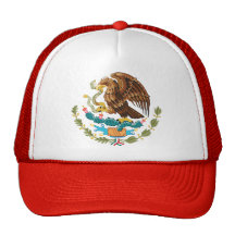 Mexico Coat of Arms detail Mesh Hats
