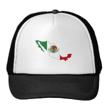 Mexico Flag Map full size Hat