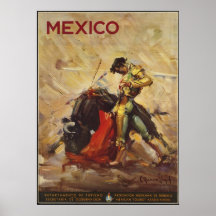 Mexico Vintage Travel Poster Ad Retro Prints