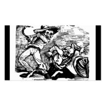 Mexico's "Day of the Dead." circa 1894 Business Card