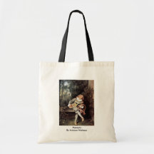 Mezzetin By Antoine Watteau Canvas Bags