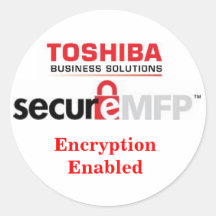 MFP secure sticker