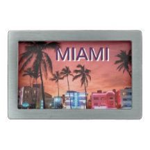 miami rectangular belt buckles