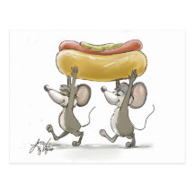 Mic & Mac's Picnic Postcard