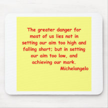 michelangelo quote mousemats
