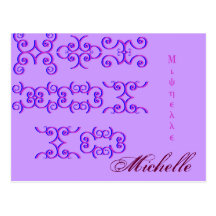 Michelle Designer Name Postcard