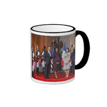 MICHELLE OBAMA EIGHT-DAY EUROPEAN TOUR COFFEE MUGS