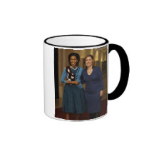 MICHELLE OBAMA EIGHT-DAY EUROPEAN TOUR COFFEE MUGS