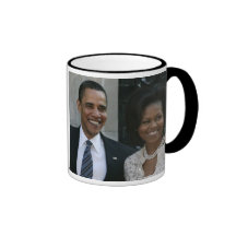 MICHELLE OBAMA EIGHT-DAY EUROPEAN TOUR COFFEE MUGS