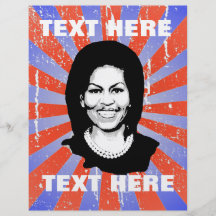 MICHELLE OBAMA TALK BUBBLE CUSTOM FLYER