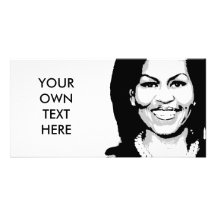 MICHELLE OBAMA TALK BUBBLE PHOTO CARD