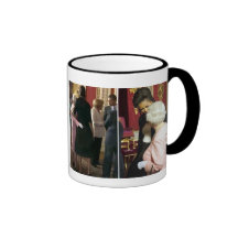 MICHELLE OBAMA WITH QUEEN ELIZABETH II COFFEE MUG