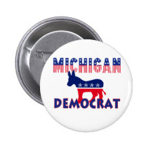 Michigan Democrat Buttons