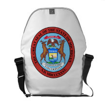 Michigan State Seal Courier Bags